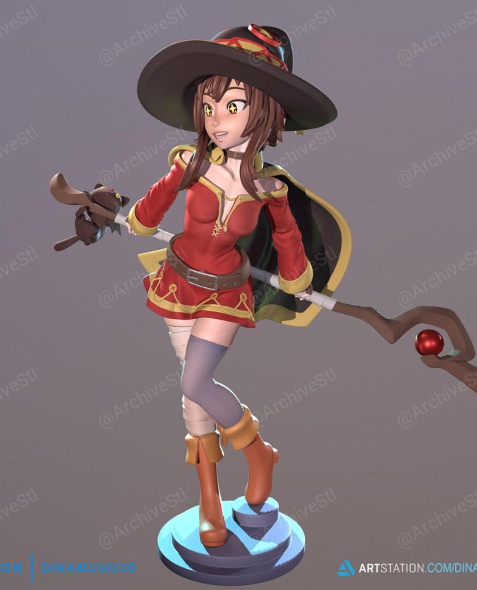 为美好的世界献上祝福  惠惠 (Megumin) 3D打印图纸